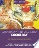 A Contemporary Introduction to Sociology