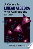 A Course in Linear Algebra with Applications