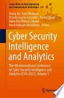 Cyber Security Intelligence and Analytics