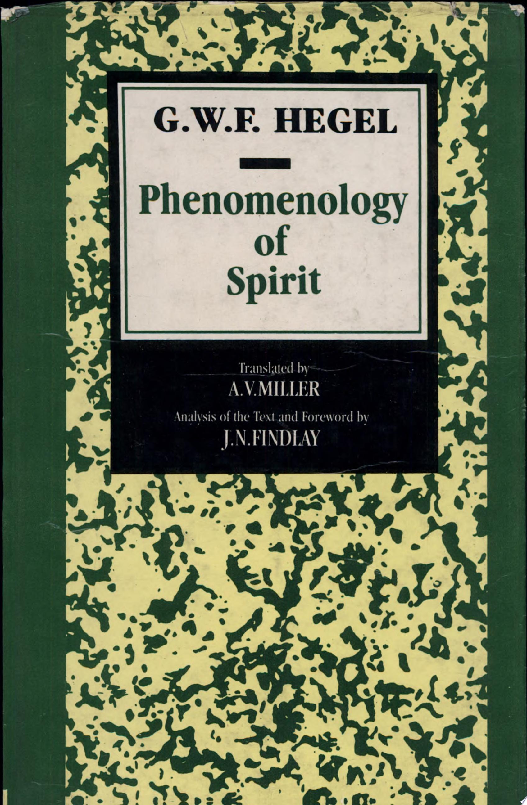 Phenomenology of Spirit