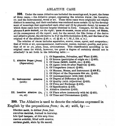 Ablative Case