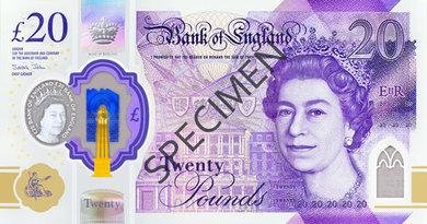 Bank Of England £20 Note