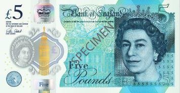 Bank of England £5 note