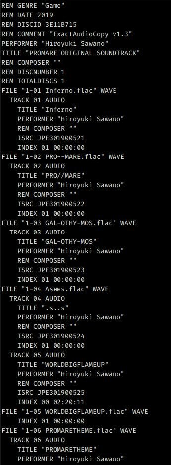 Cue Sheet (Computing)