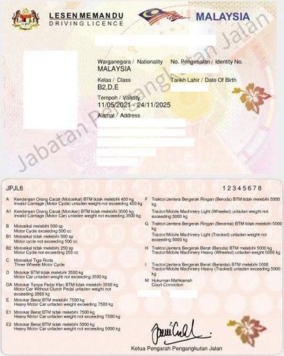 Driving licence in Malaysia