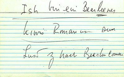 Ich bin ein Berliner