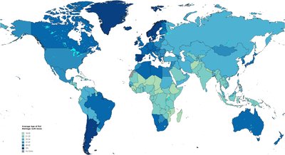 List of countries by age at first marriage