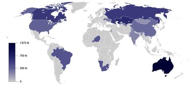 List Of Countries By Uranium Reserves