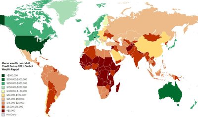 List of countries by wealth per adult