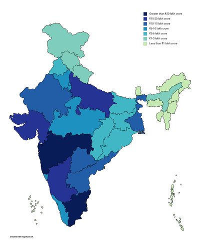 List Of Indian States And Union Territories By Gdp