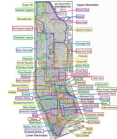 List of Manhattan neighborhoods