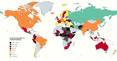 List Of Sovereign States By Homeless Population
