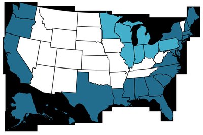 List Of U.S. States And Territories By Coastline