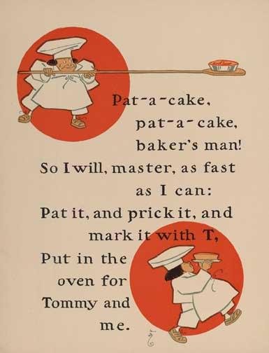 Pat-a-cake, pat-a-cake, baker's man