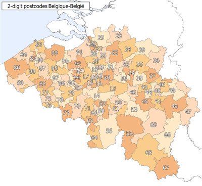 Postal Codes In Belgium