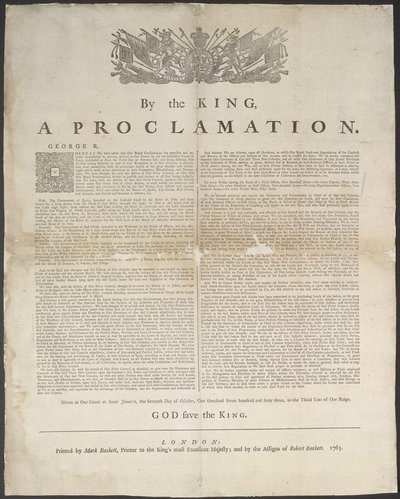 Royal Proclamation Of 1763
