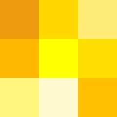 Shades of yellow