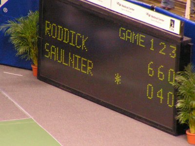 Tennis scoring system