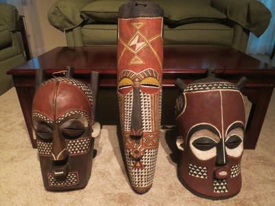 Traditional African masks