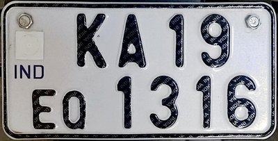 Vehicle registration plates of India