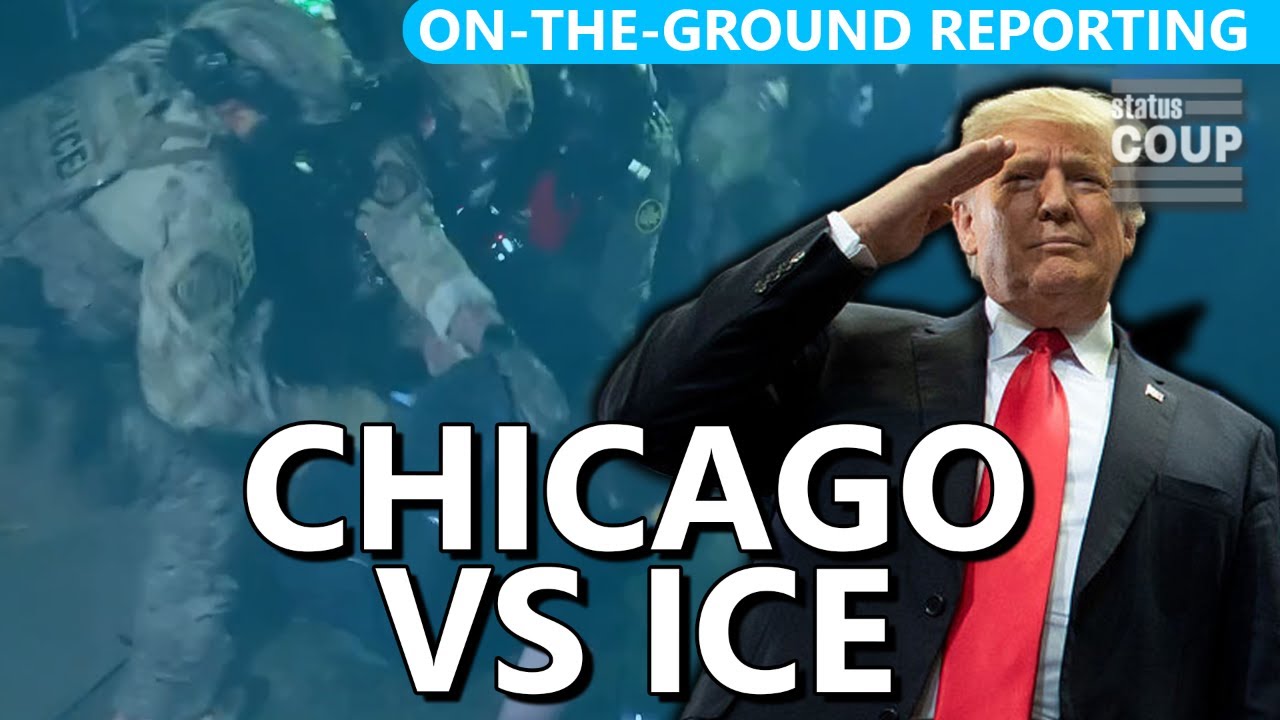 BREAKING: COPS CLASH With ICE Protesters in Chicago