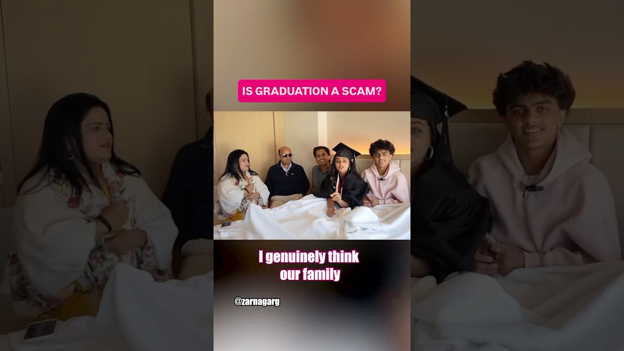 Is Graduation a Scam? #zarnagarg #college #graduation