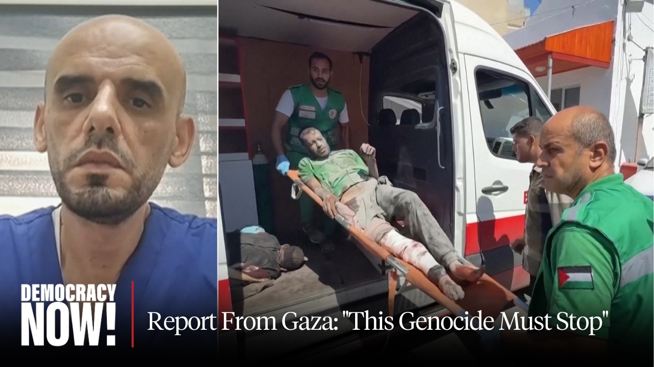 "Shame on Humanity": Gaza Doctor Pleads with World to Stop Israel's Genocide