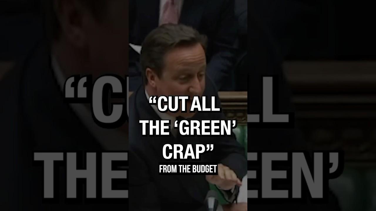 David Cameron: "Cut The Green Crap!"