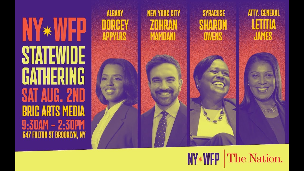 Live: Zohran Mamdani, Working Families Party Statewide Gathering