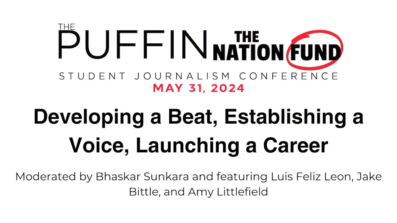 Developing a Beat, Establishing a Voice and Launching a Career