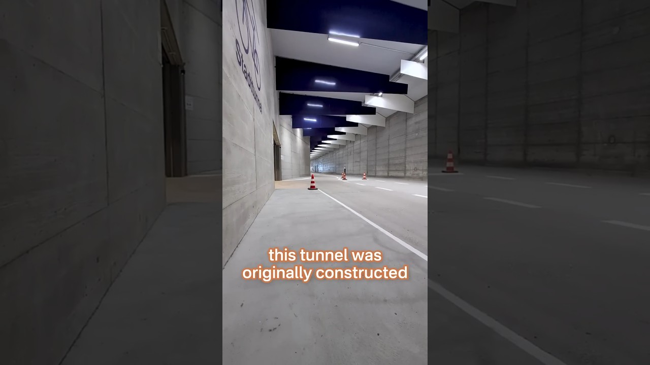 Excellent New Bike Tunnel in Zürich! 🇨🇭